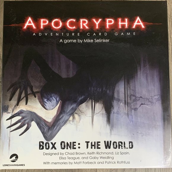 APOCRYPHA ADVENTURE Card Game Box One: The World - Lonesharkgames 2017-open Box - Picture 2 of 16
